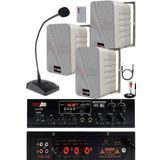 Lastvoice Large Paket-2 Hoparlör ve Amfi Anons Ses Sistemi Seti