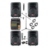 Lastvoice Lastvoice Ample Little Paket-4 Aktif hoparlör ve Mixer Full Ses Sistemi Seti