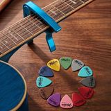 Lastvoice LCT-90BL Gitar Capo Metal Kapo Kaliteli Pena Hediye - Mavi