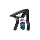 Lastvoice LCT-999 Black Gitar Capo Metal Kapo Kaliteli 12 Adet Pena - 0 Siyah - 1 - 1,5 Yaş