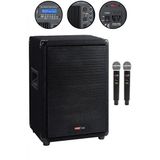 Lastvoice Lps-10ma Mikrofonlu Portatif Ahşap Kabin Hoparlör 10" 600w