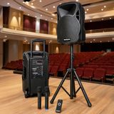 Lastvoice LS-P1912EE-ST 12 İnç 800 Watt Portatif Taşınabilir Mikrofonlu Stantlı Seyyar Ses Sistemi Özellikli