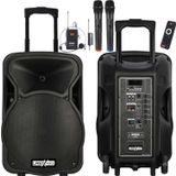 Lastvoice LS-P1912EX Portatif Taşınabilir 3 Mikrofonlu Seyyar Ses Sistemi 12 İNÇ 800 WATT