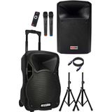Lastvoice LS-P1915EE-PAK Portatif Taşınabilir Şarjlı Ses Sistemi Aktif + Pasif Set (1200W + 800W - Genel