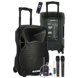 Lastvoice LS-P1915EX Portatif Taşınabilir 3 Mikrofonlu Seyyar Ses Sistemi 15 İNÇ 1200 WATT