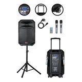 Lastvoice Ls-p2915 15" 850 W Portatif Taşınabilir Mikrofonlu Şarjlı Ses Sistemi Hoparlör