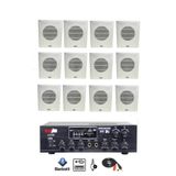 Lastvoice LV-2100 Anfi, 12 Adet Duvar Tipi Hoparlör, Bluetooth, USB, Ses Sistemi Paketi