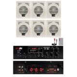 Lastvoice LV-2100 Anfi ve LV-210T Duvar Tipi Hoparlör Ses Sistemi Paketi, 6 Hoparlör, 2x100 Watt, Bluetooth, USB, Mikrofon Girişi