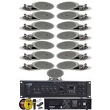 Lastvoice Maxx Paket-7 Tavan Hoparlörü ve 6 Bölgeli Amfi Ses Sistemi Paketi (Full Set)