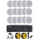 Lastvoice Maxx Paket-7 Tavan Hoparlörü ve 6 Bölgeli Anfi Ses Sistemi Paketi (Full Set)