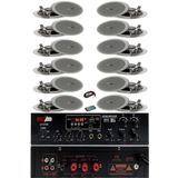 Lastvoice Middle Paket-5 Tavan Hoparlörü ve Amfi Ses Sistemi (AMFİ + 12 HOPARLÖR)