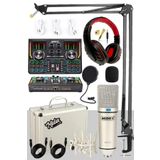 Lastvoice Midex Cx1 Titanium Set Efektli Ses Kartı Mikrofon Kulaklık Stand Kayıt Canlı Yayın (PC VE TELEFON)