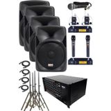 Lastvoice School Paket-4 Okul Tören Ses Sistemi Full Set (Hoparlör Amfi Mikrofon Stand)