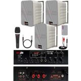 Lastvoice Soft Paket-2 Hoparlör Amfi Mikrofon Mağaza Ses Sistemi Seti
