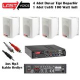 Lastvoice Soft Paket-2 Hoparlör ve Anfi Mağaza Ses Sistemi