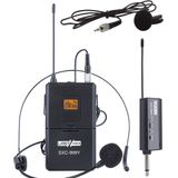 Lastvoice SXC-999Y Şarjlı Telsiz Kablosuz Headset Uhf Sabit Kanal Yaka Mikrofonu