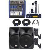 Lastvoice Toplantı ve Konferans Salonu Ses Sistemi Paketi, Midex MP-700 Mikser, Lx-12 Hoparlör, Kablosuz Mikrofon