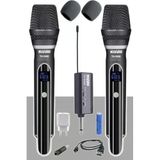Lastvoice TX-102EE El Tipi Telsiz Kablosuz Şarjlı Çift Mikrofon Seti