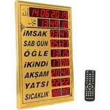 Lastvoice Vakitmatik Büyük Boy Dijital Cami Imsakiyesi - Altın