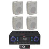 Lastvoice Wall Small Paket-2 Hoparlör ve Anfi Ses Sistemi Seti (1 ANFİ + 4 HOPARLÖR)