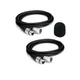 Lastvoice Xlr To Xlr Stereo 3 Metre Mikrofon Kablosu 2Lı Set Sunger Hediye (Mc2103x)