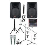 LastvoiceLastvoice Ample Classy-Paket-2 Aktif hoparlör ve Mixer Full Ses Sistemi Seti