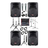 LastvoiceLastvoice Ample Classy-Paket-4 Aktif hoparlör ve Mixer Full Ses Sistemi Seti