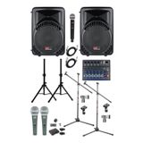 LastvoiceLastvoice Ample Covering-Paket-2 Aktif hoparlör ve Mixer Full Ses Sistemi Seti
