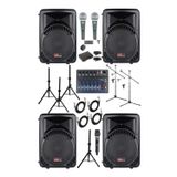 LastvoiceLastvoice Ample Surface-Paket-4 Aktif hoparlör ve Mixer Full Ses Sistemi Seti