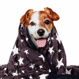 LaSyL Ağırlıklı Köpek Battaniyeleri | Premium Yumuşak Minky Kumaş | Rahatlama ve Sakinleştirici & Anti Anksiyete ve Gök Gürültüsü Evcil Kedi için | Arabada, Yatakta, Kanepede Kullanılır | Mavi Gri