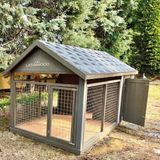Latanwood Boxy Ahşap Köpek Kulübesi - Uzun Kenar: 300 Kısa Kenar: 150 Yükseklik: 160