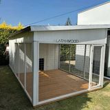 Latanwood Leia Ahşap Köpek Kulübesi Xl - Uzun Kenar: 400 Kısa Kenar: 200 Yükseklik: 230