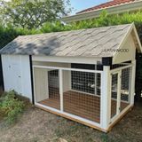Latanwood Lively Ahşap Köpek Kulübesi - Uzun Kenar: 300 Kısa Kenar: 150 Yükseklik: 160