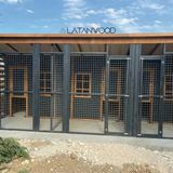 Latanwood Malta Ahşap Köpek Kulübesi - Uzun Kenar: 400 Kısa Kenar: 250 Yükseklik: 220