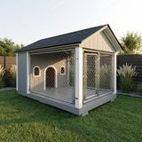 Latanwood Tame Ahşap Köpek Kulübesi - Uzun Kenar: 300 Kısa Kenar: 170 Yükseklik: 160