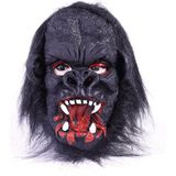 Lateks Goril Maskesi Maymun Maskesi Et Maskesi Orangutan Siyah Saçlı 2 No - Lisinya - 001-Renkli