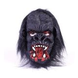 Lateks Goril Maskesi Maymun Maskesi Et Maskesi Orangutan Siyah Sacli 2 No