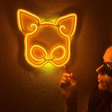 Lateks Maske Neon Metal Duvar Dekoru, Neon Metal Duvar Sanatı, Neon Duvar Tabelası, Neon Duvar Heykeli (Uzaktan Kumandasız)