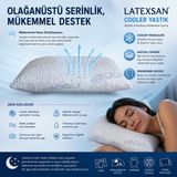 Lateksan Cooler Yastık | Nefes Alabilir Hafızalı Klimalı Yastık - Açık Mavi - 40 x 60 cm