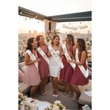 Latella Bride ve team bride kuşak seti 1 gelin 5 nedime için