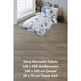 Latte Tekstil Gemici Desenli, Çocuk / Genç Pamuklu Ranforce Kumaş Nevresim Takımı - Renkli - 160 x 220 cm