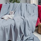 Latuda Concept Kaymaz Koltuk Örtüsü Çift Taraflı Mikrofiber Şönil 175x215 cm Bulut – Kedi Köpek ve Çocuk Dostu - 175 x 215 cm
