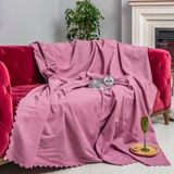 Latuda Concept Kaymaz Koltuk Örtüsü Çift Taraflı Mikrofiber Şönil 175x215 cm Gül Kurusu – Kedi Köpek ve Çocuk Dostu - 175 x 215 cm