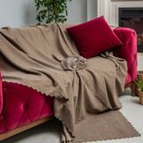 Latuda Concept Kaymaz Koltuk Örtüsü Çift Taraflı Mikrofiber Şönil 175x215 cm Kapuçino – Kedi Köpek ve Çocuk Dostu - 175 x 215 cm