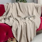 Latuda Concept Kaymaz Koltuk Örtüsü Çift Taraflı Mikrofiber Şönil 175x215 cm Kil – Kedi Köpek ve Çocuk Dostu - 175 x 215 cm