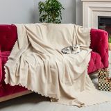 Latuda Concept Kaymaz Koltuk Örtüsü Çift Taraflı Mikrofiber Şönil 175x215 cm Krem – Kedi Köpek ve Çocuk Dostu - 175 x 215 cm
