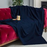 Latuda Concept Kaymaz Koltuk Örtüsü Çift Taraflı Mikrofiber Şönil 175x215 cm Lacivert – Kedi Köpek ve Çocuk Dostu - 175 x 215 cm