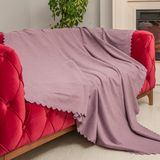 Latuda Concept Kaymaz Koltuk Örtüsü Çift Taraflı Mikrofiber Şönil 175x215 cm Lila – Kedi Köpek ve Çocuk Dostu - 175 x 215 cm