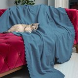 Latuda Concept Kaymaz Koltuk Örtüsü Çift Taraflı Mikrofiber Şönil 175x215 cm Petrol – Kedi Köpek ve Çocuk Dostu - 175 x 215 cm