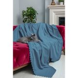 Latuda Concept Kaymaz Koltuk Örtüsü Çift Taraflı Mikrofiber Şönil 175x215 cm Petrol – Kedi Köpek ve Çocuk Dostu